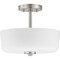 Progress Lighting Tobin Collection Two-Light 12-1/4" Semi-Flush Convertible P350137-009 - alternate 1
